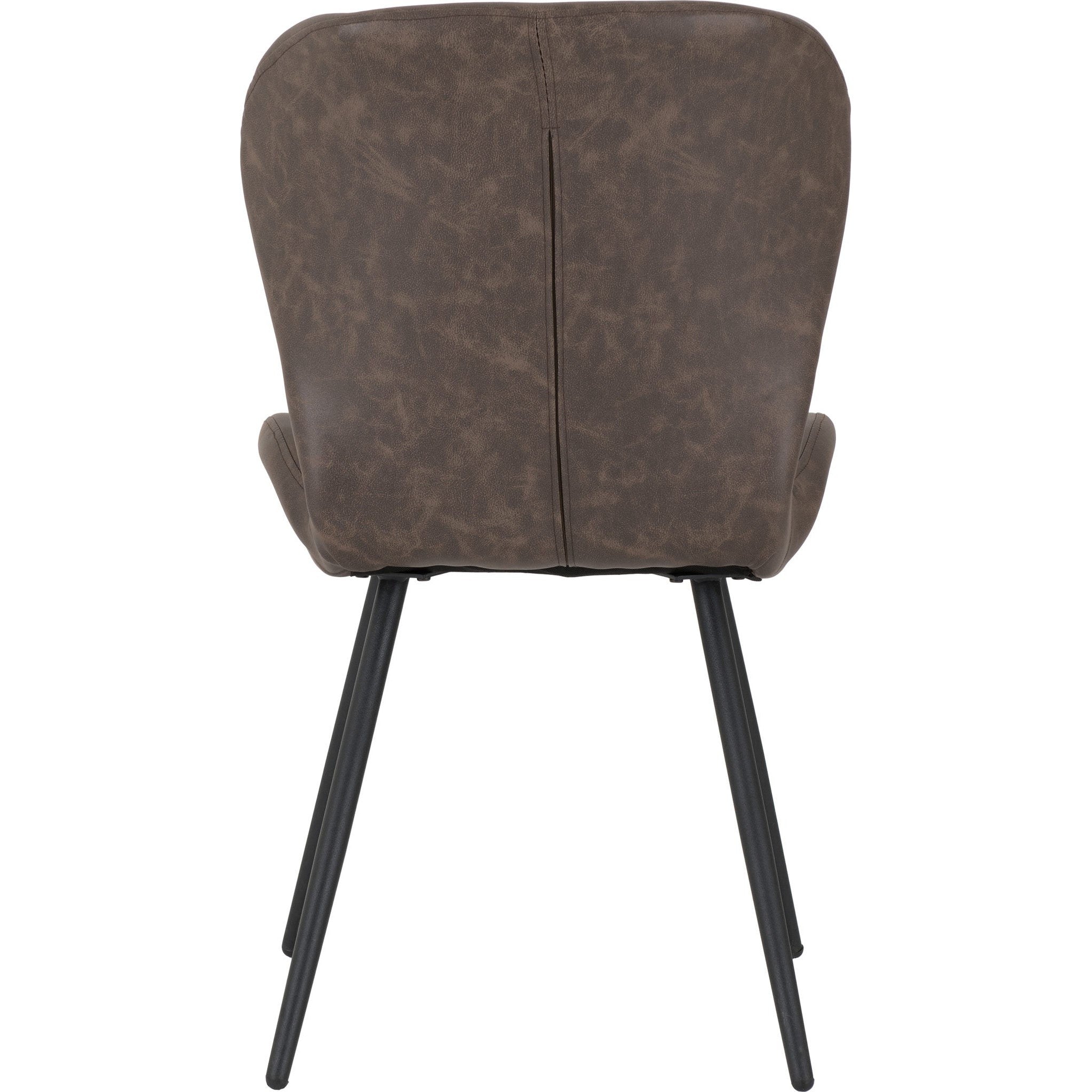 Treviso & Quebec Dining Set X4 Chairs - Light Oak Effect/Brown Pu