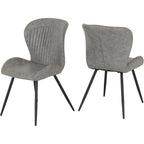 Quebec Dining Chair X4 Per Box - Grey Pu