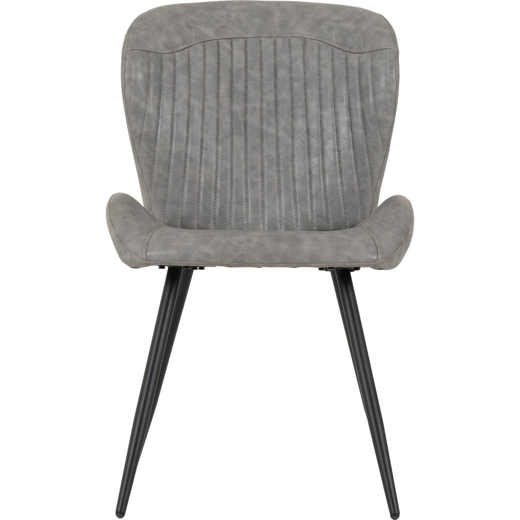 Quebec Dining Chair X4 Per Box - Grey Pu