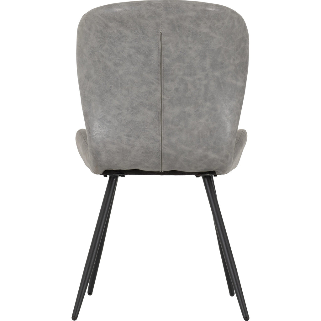 Quebec Dining Chair X4 Per Box - Grey Pu