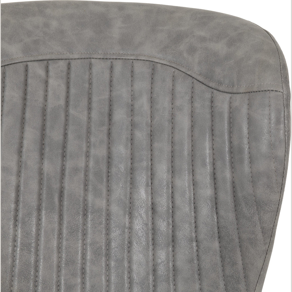 Quebec Dining Chair X4 Per Box - Grey Pu