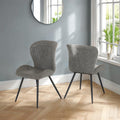 Quebec Dining Chair X4 Per Box - Grey Pu