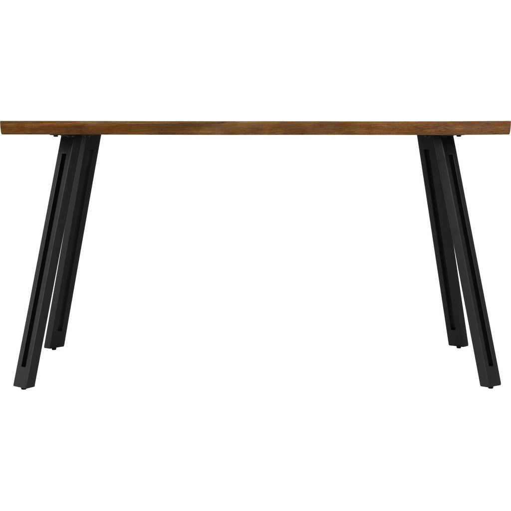Quebec Wave Edge Dining Table - Medium Oak Effect