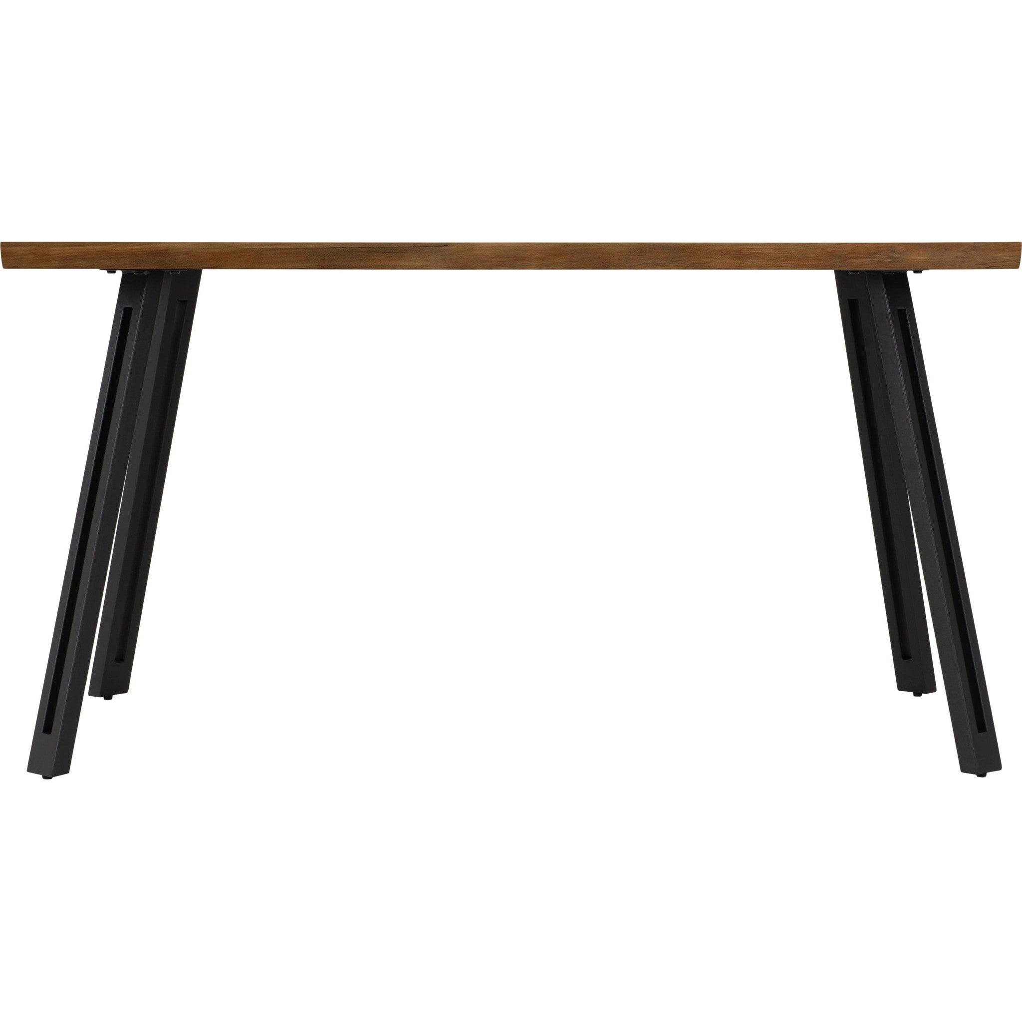 Quebec Wave Edge Dining Table - Medium Oak Effect
