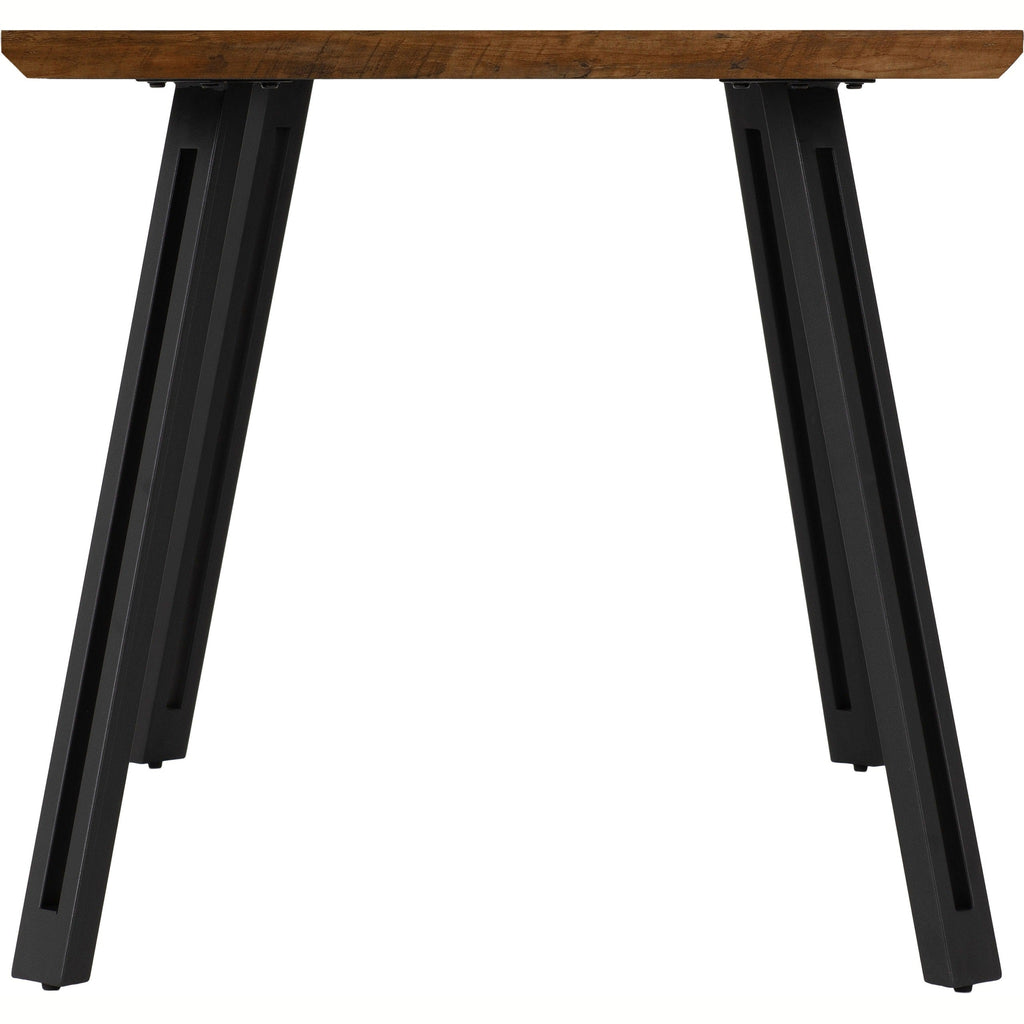 Quebec Wave Edge Dining Table - Medium Oak Effect