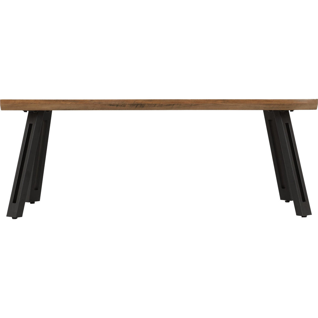 Quebec Wave Edge Coffee Table - Medium Oak Effect