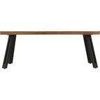 Quebec Wave Edge Coffee Table - Medium Oak Effect