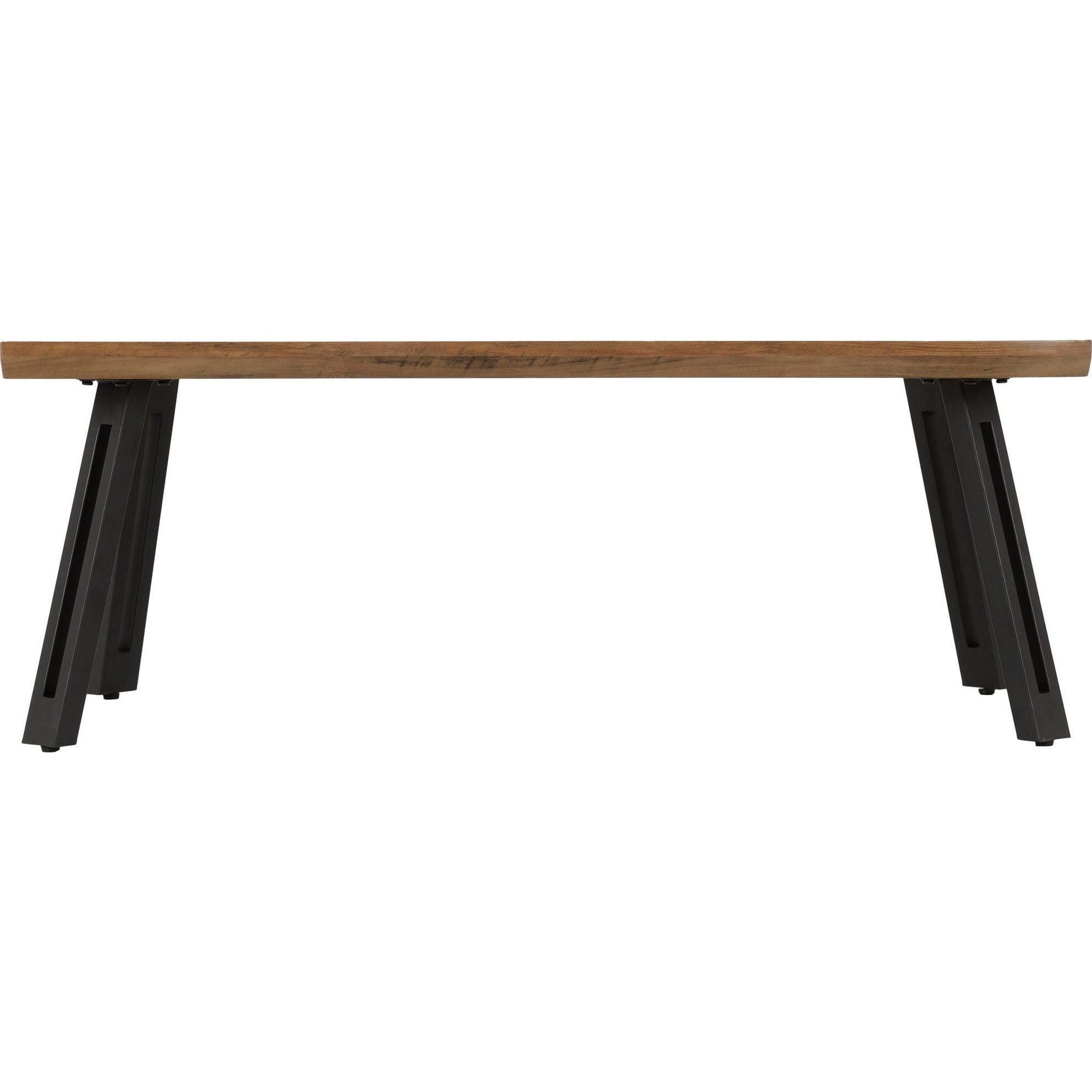 Quebec Wave Edge Coffee Table - Medium Oak Effect