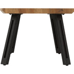 Quebec Wave Edge Coffee Table - Medium Oak Effect