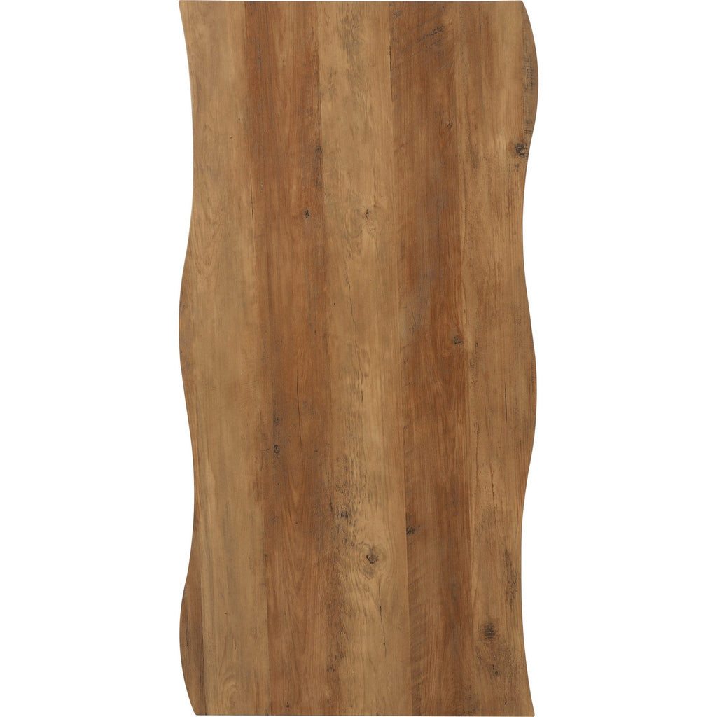 Quebec Wave Edge Coffee Table - Medium Oak Effect