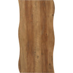 Quebec Wave Edge Coffee Table - Medium Oak Effect