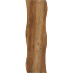 Quebec Wave Edge Console Table - Medium Oak Effect