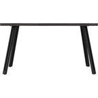 Quebec Wave Edge Dining Table - Black Wood Grain