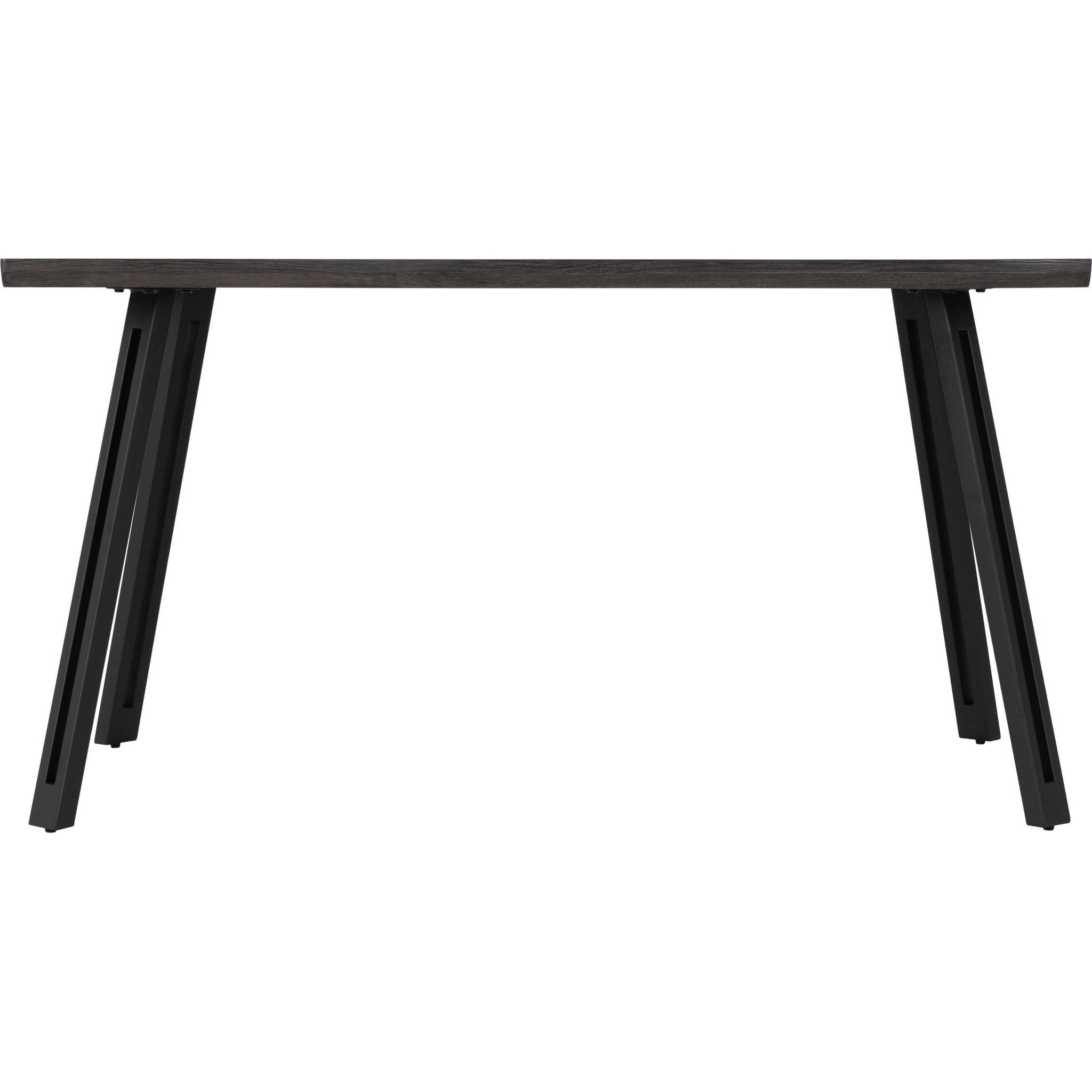Quebec Wave Edge Dining Table - Black Wood Grain