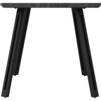 Quebec Wave Edge Dining Table - Black Wood Grain