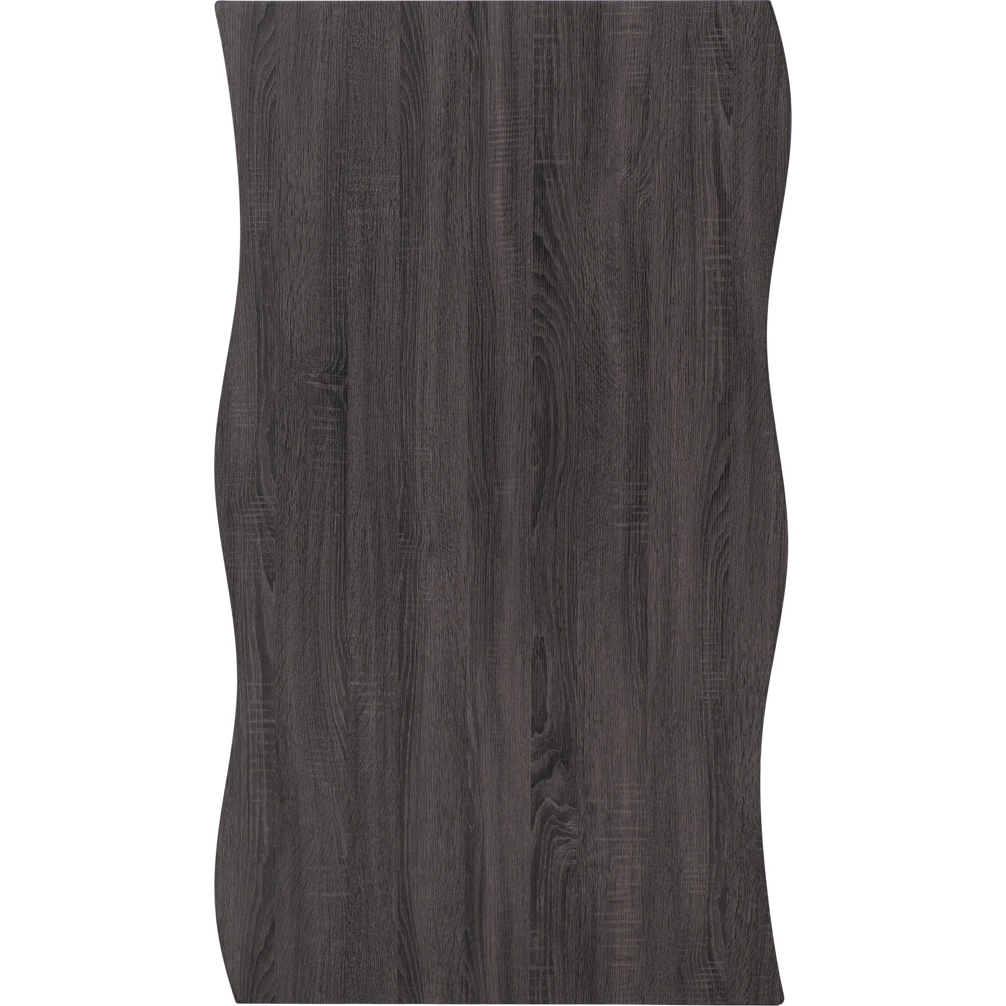 Quebec Wave Edge Dining Table - Black Wood Grain