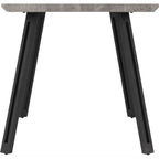 Quebec Wave Edge Dining Table - Concrete Effect