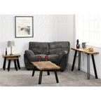 Quebec Wave Edge Coffee Table - Medium Oak Effect