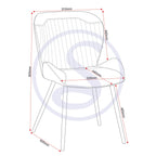 Quebec Dining Chair X4 Per Box - Grey Pu