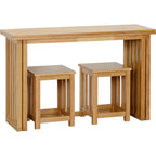 Richmond Foldaway Dining Set X2 Stools - Oak Varnish