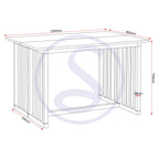 Richmond Foldaway Dining Table - Oak Varnish