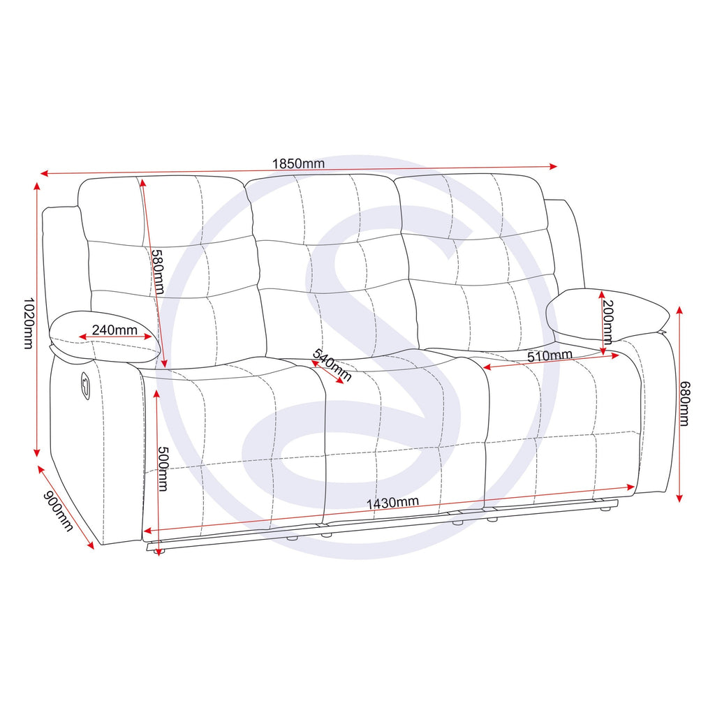 Roma 3+2 Suite - Grey Pu