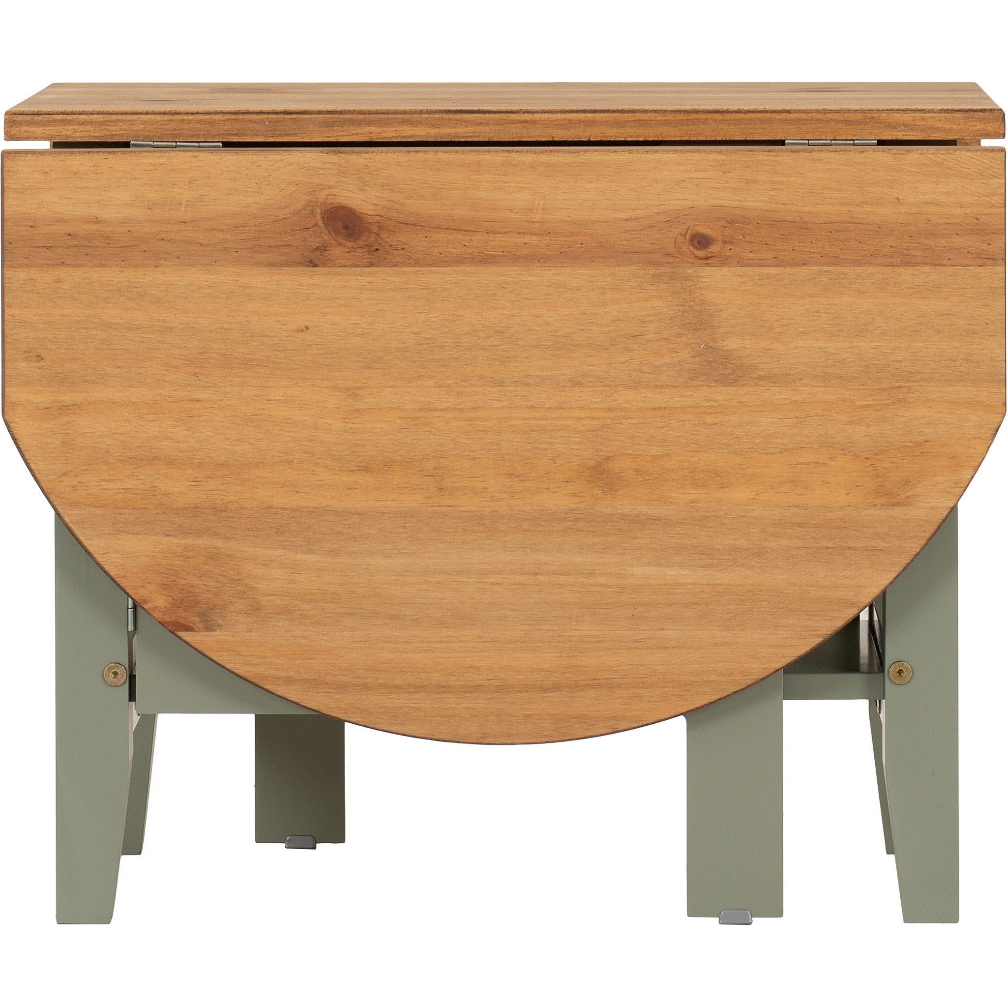 Santos Drop Leaf Coffee Table - Green/Distressed Waxed Pine