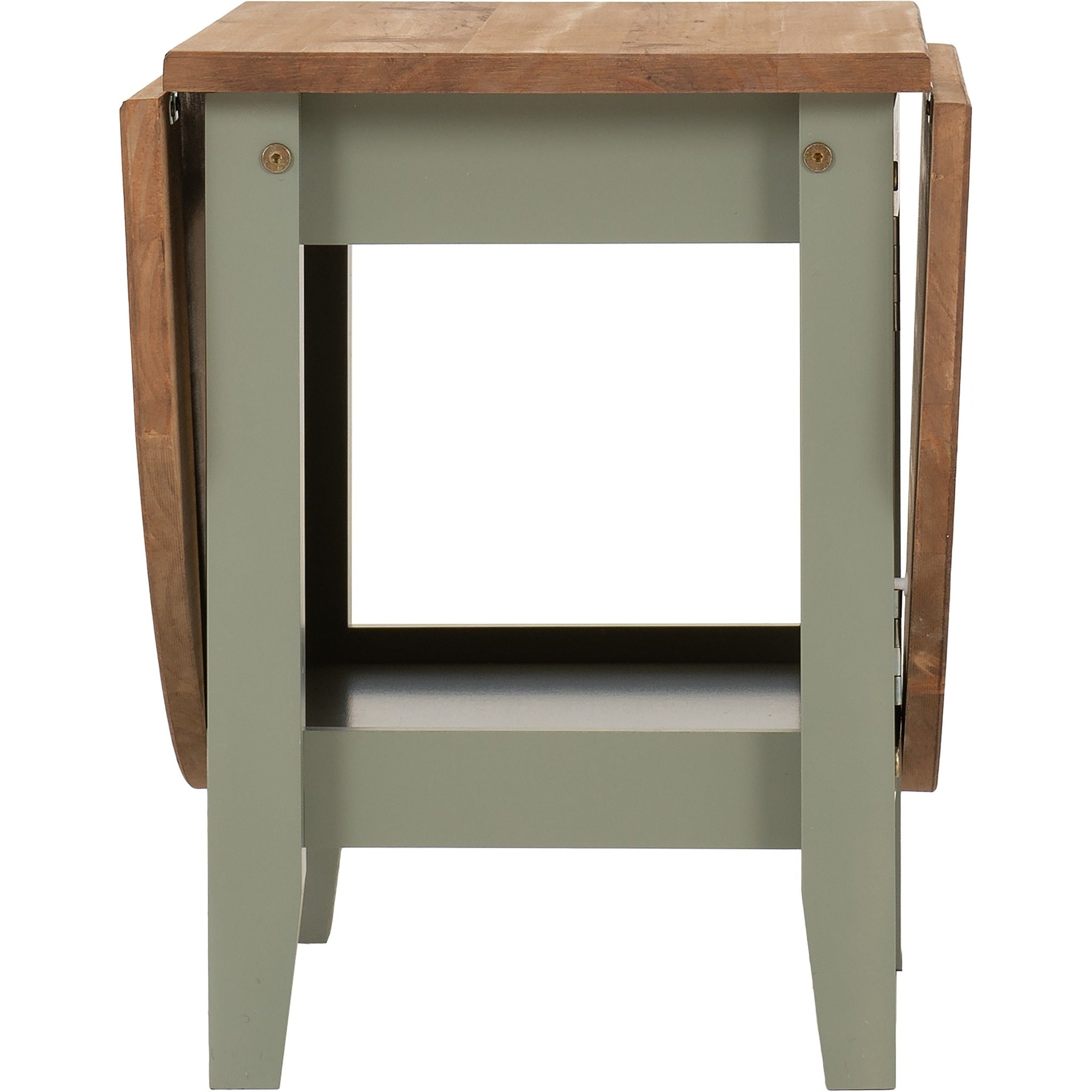 Santos Drop Leaf Coffee Table - Green/Distressed Waxed Pine