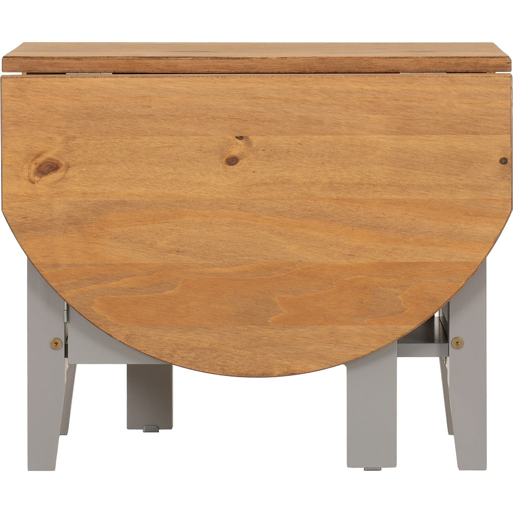 Santos Drop Leaf Coffee Table - Grey Slate/Distressed Waxed Pine