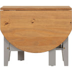 Santos Drop Leaf Coffee Table - Grey Slate/Distressed Waxed Pine