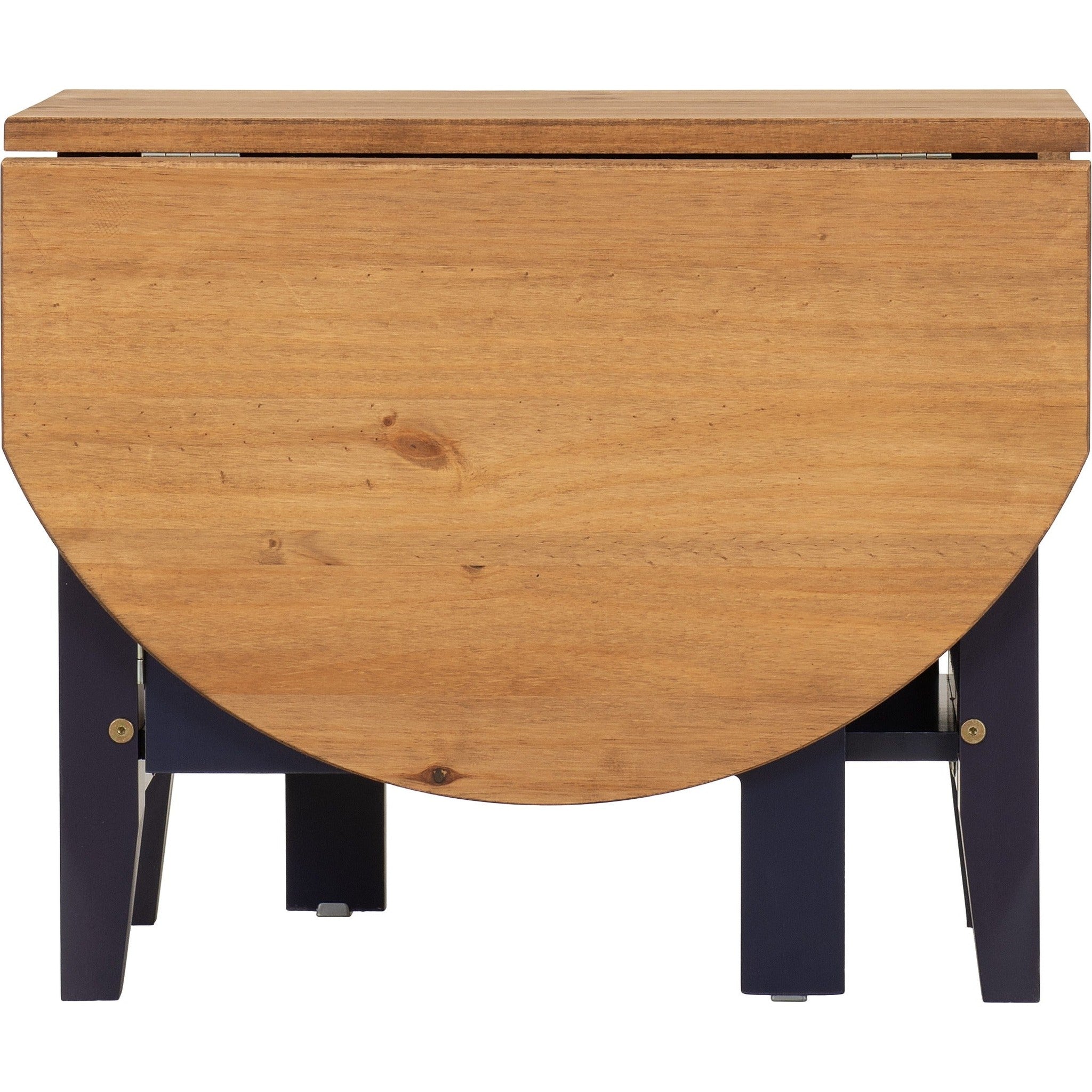 Santos Drop Leaf Coffee Table - Navy Blue/Distressed Waxed Pine