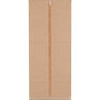 Seville 2 Door 1 Drawer Wardrobe - White Gloss/Light Oak Effect Veneer