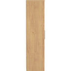 Seville 2 Door Wardrobe - Grey Gloss/Light Oak Effect Veneer