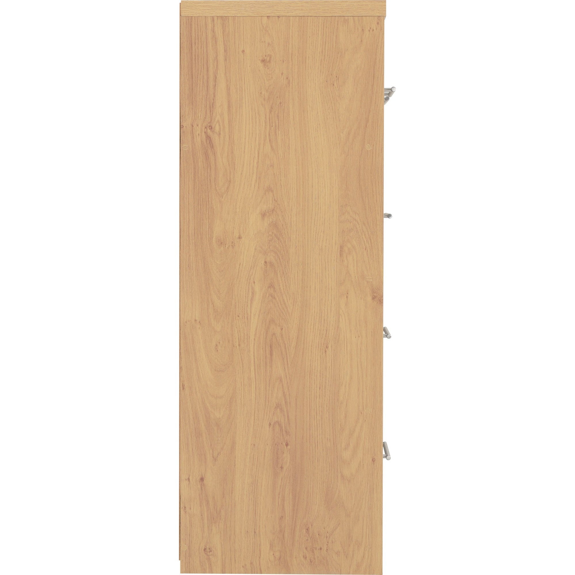 Seville 3+2 Drawer Chest - Grey Gloss/Light Oak Effect Veneer