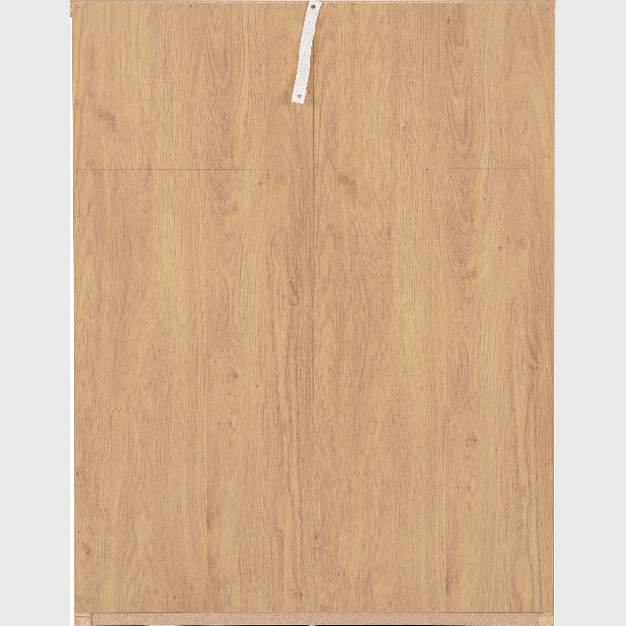 Seville 3+2 Drawer Chest - White Gloss/Light Oak Effect Veneer