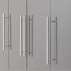 Seville 4 Door 2 Drawer Wardrobe - Grey Gloss/Light Oak Effect Veneer