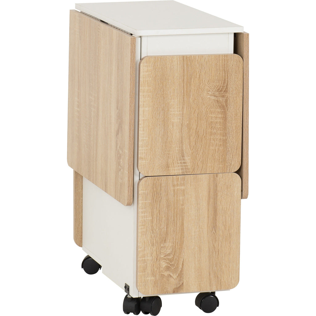 Seymore Stowaway Dining Set - Oak Effect/White