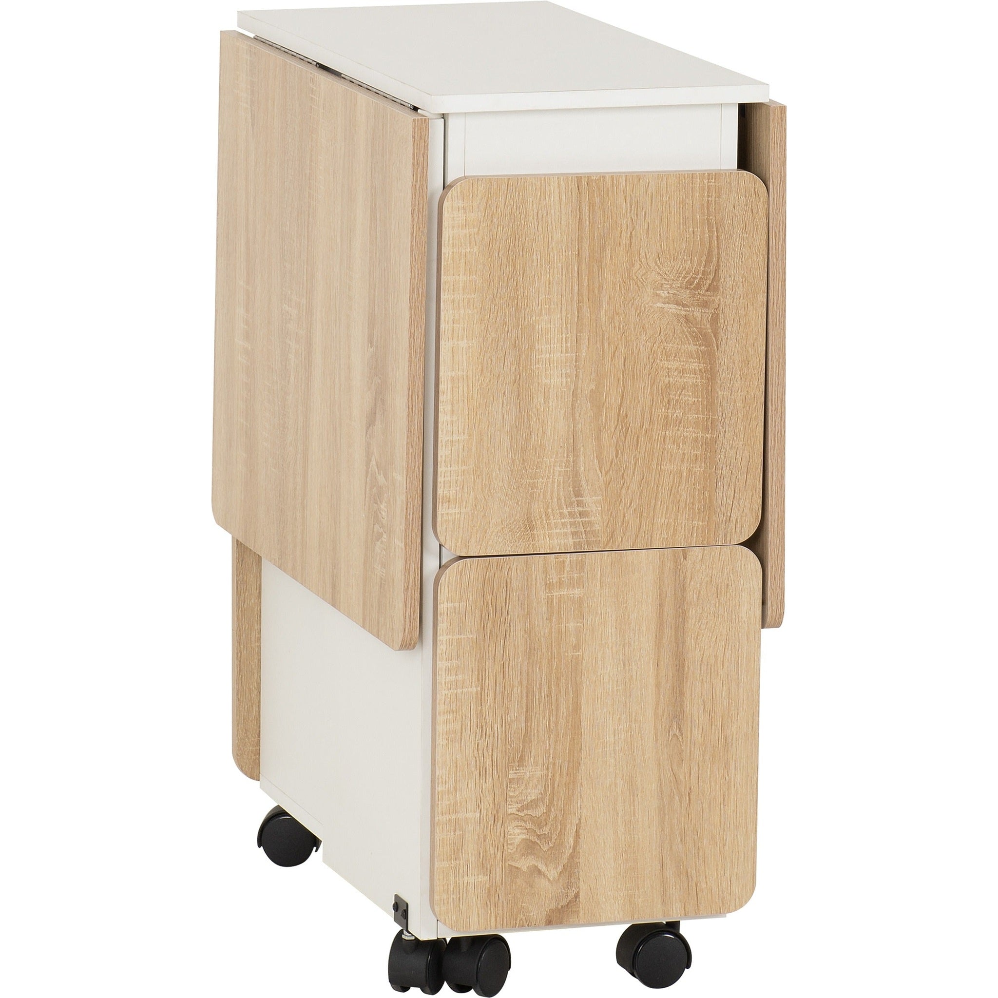 Seymore Stowaway Dining Set - Oak Effect/White