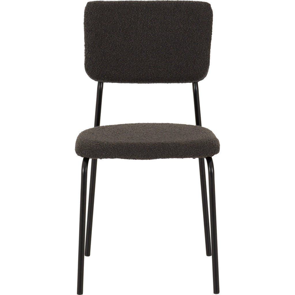 Sheldon Dining Chair X4 Per Box - Grey Boucle Fabric