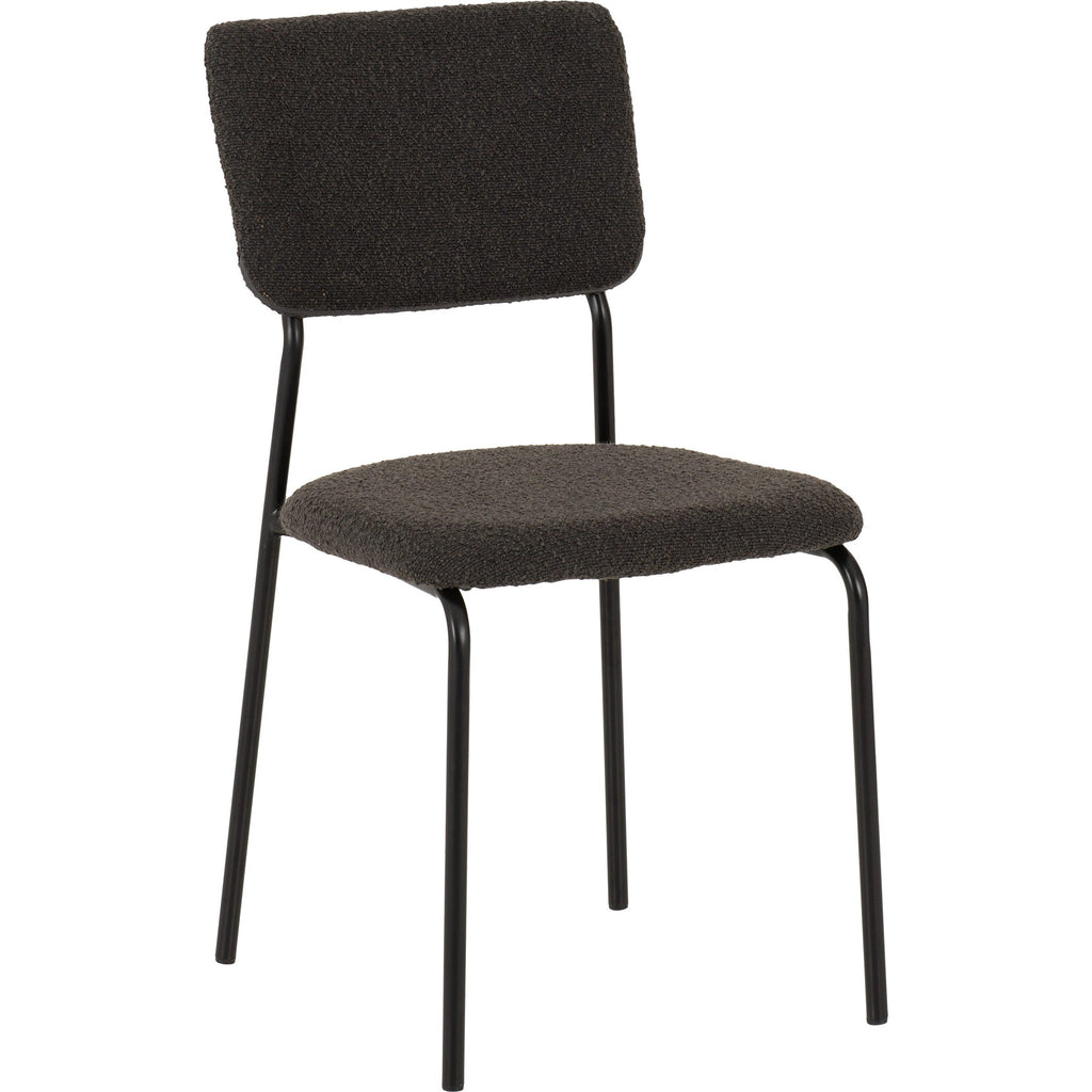 Sheldon Dining Chair X4 Per Box - Grey Boucle Fabric