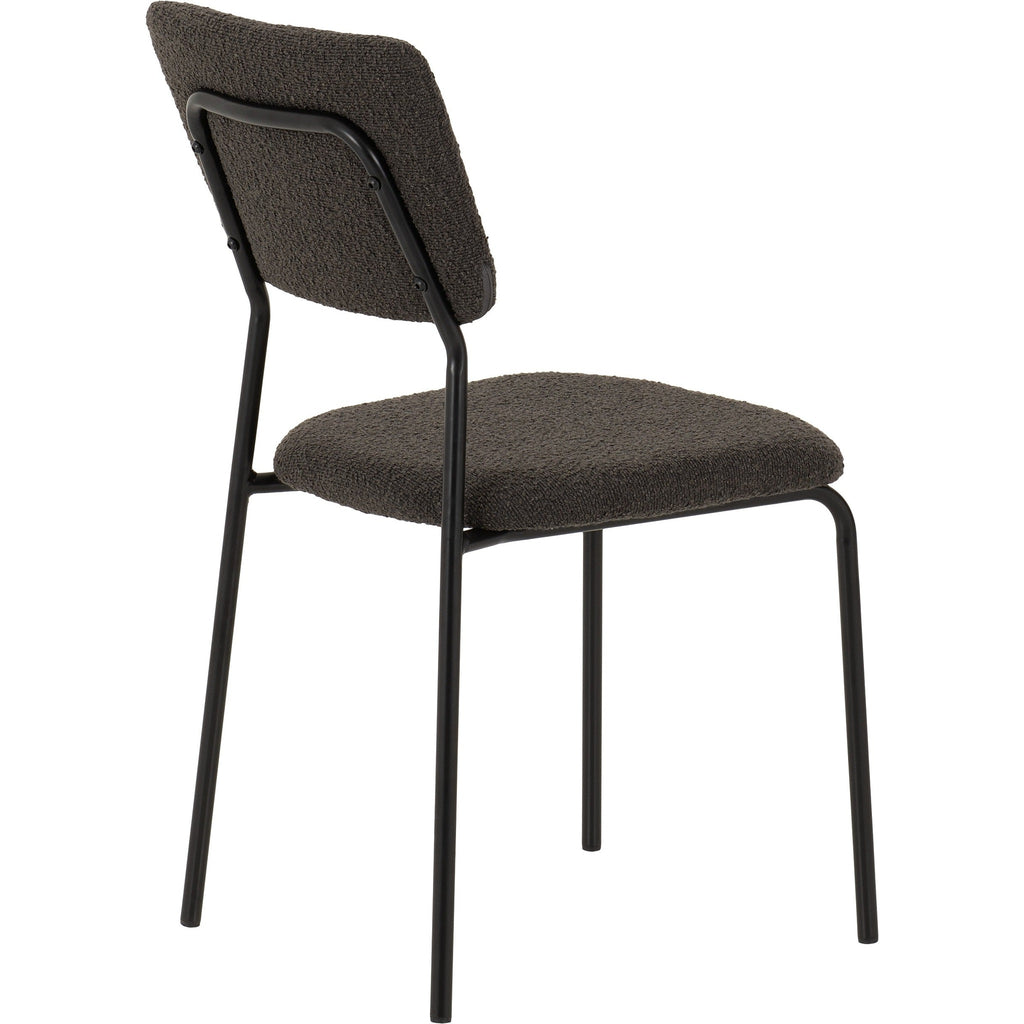 Sheldon Dining Chair X4 Per Box - Grey Boucle Fabric