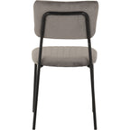 Sheldon Dining Chair X4 Per Box - Grey Velvet Fabric