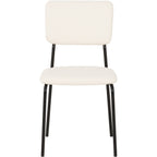 Sheldon Dining Chair X4 Per Box - Ivory Boucle Fabric