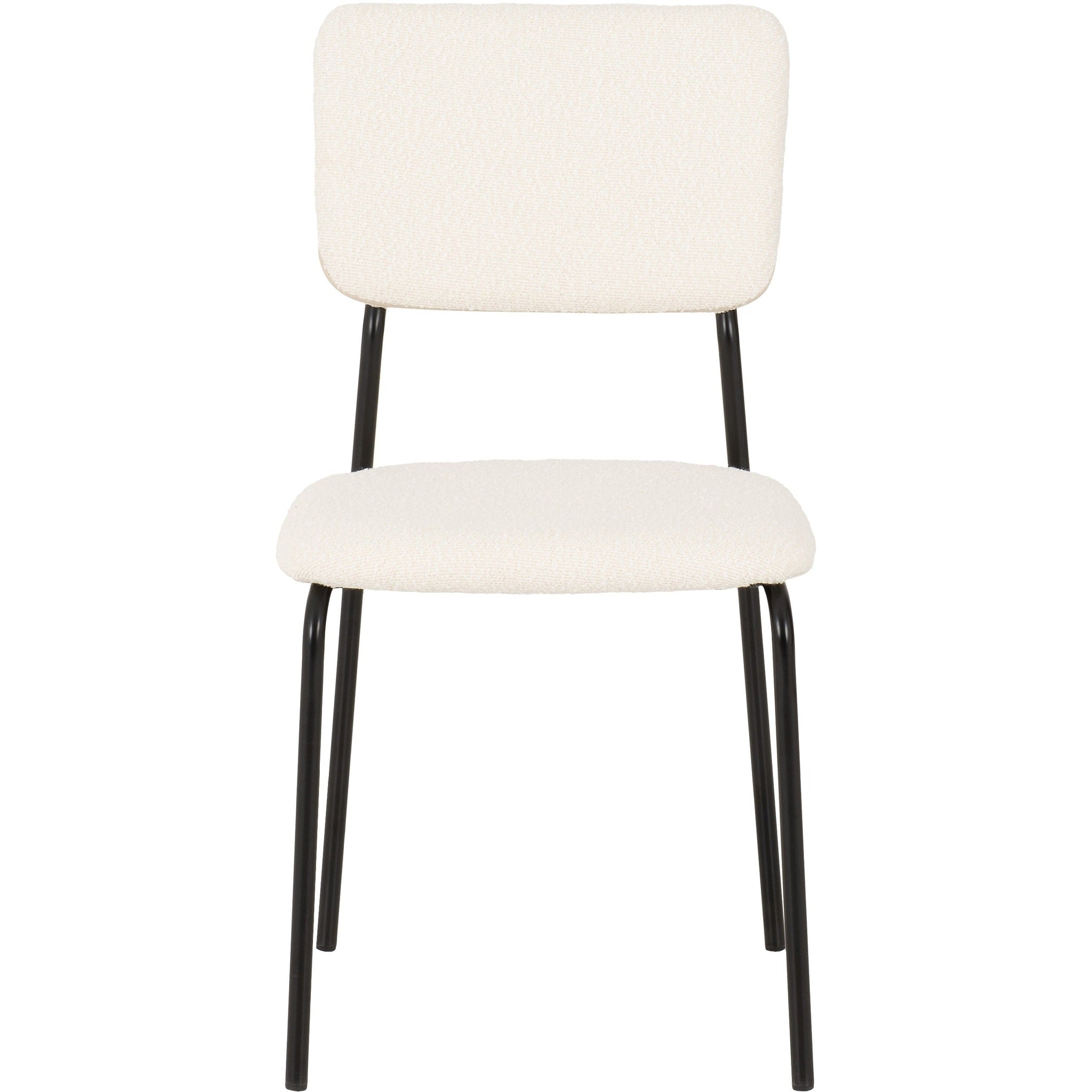 Sheldon Dining Chair X4 Per Box - Ivory Boucle Fabric