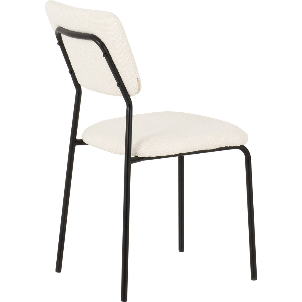 Sheldon Dining Chair X4 Per Box - Ivory Boucle Fabric