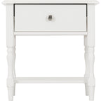 Stratford 1 Drawer Side Table - White