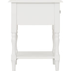 Stratford 1 Drawer Side Table - White