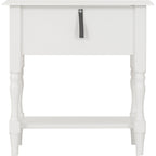 Stratford 1 Drawer Side Table - White