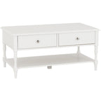 Stratford 2 Drawer Coffee Table - White