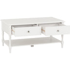 Stratford 2 Drawer Coffee Table - White